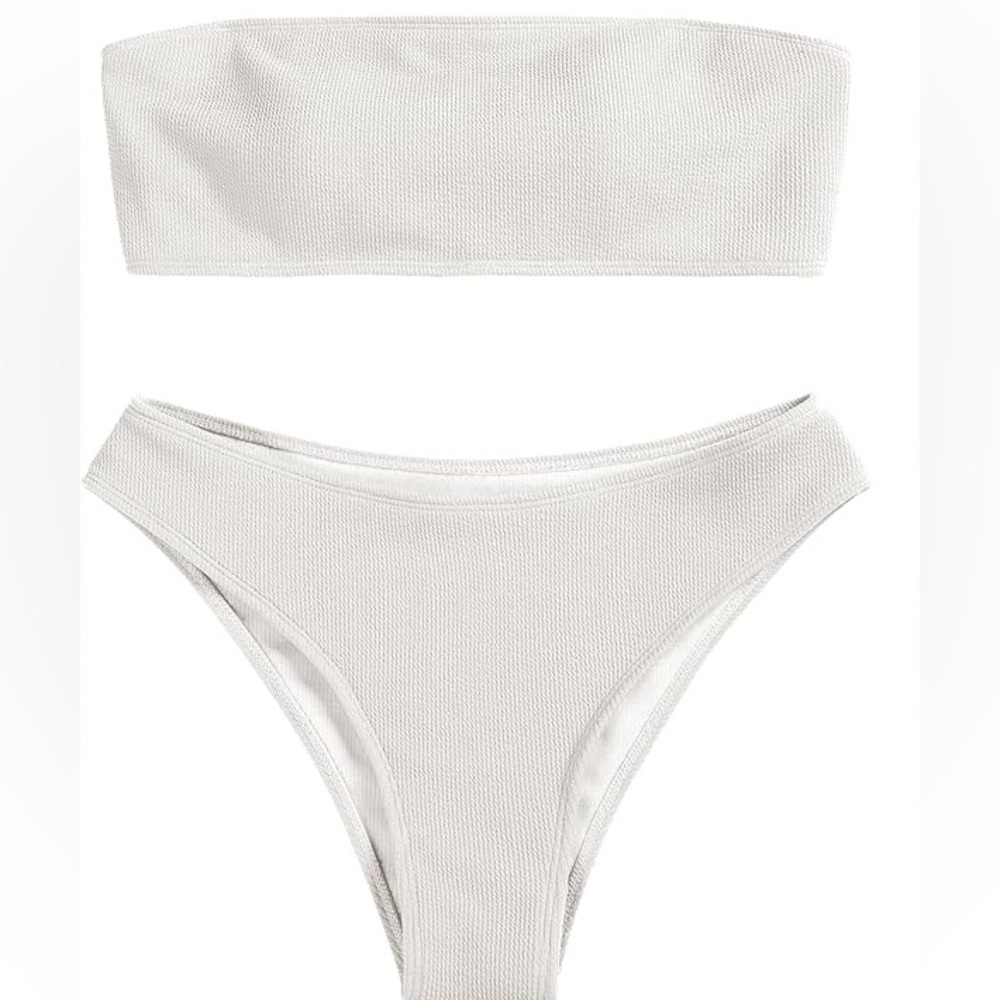 NWT ZAFUL Women Strapless Bikini Set